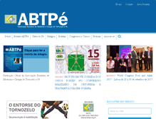 Tablet Screenshot of abtpe.org.br